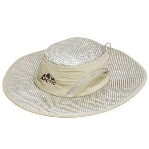 Arctic Hat Beige and Silver Women's Sun Hat